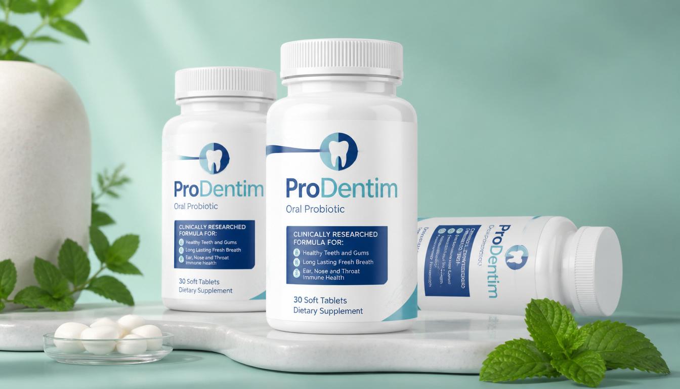 ProDentim oral probiotic supplement bottles